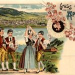 Gruss aus dem Appenzeller Land - Litho