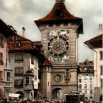 Bern - Zeitglockenturm mit Tram