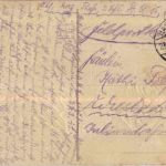 Elsässer Tracht - Prägekarte mit Stoff