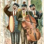 Gerburtstag - Musikanten - Prägekarte