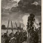 Beschiessung einer deutschen Taube