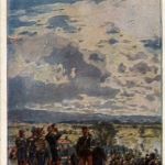 Beschiessung einer deutschen Taube