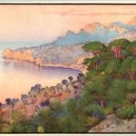 Cala de Deya con el Puig Mayor