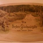 Neujahr - Karte aus Holz