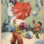 Neujahr - Schneemann