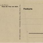 Weimar - Haus der Frau von Stein