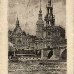 Dresden - Georgentor - Radierung