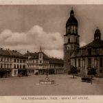 Waltershausen - Markt mit Kirche