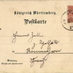 Gruss vom V. Sängerbundfest Stuttgart 1896 - Litho