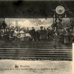 Bruxelles - Pose de la premiere pierre de la future Basilique