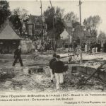 Bruxelles - Exposition Universelle 1910 - L Incendie