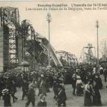 Bruxelles - Exposition Universelle 1910 - L Incendie