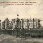 Bruxelles - Exposition Universelle 1910 - L Incendie