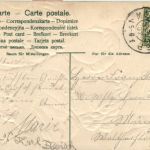Bayrische Tracht - Prägekarte mit Seide