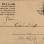 Postbote mit Schwein