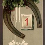 Neujahr - Prägekarten