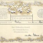 Telegramm silberhochzeit