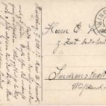 Künstlerkarte mit Gedicht