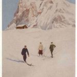 Ski - Künstlerkarte Magrini - Repro