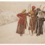 Ski - Künstlerkarte Magrini - Repro