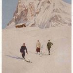 Ski - Künstlerkarte Magrini - Repro