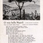 Liederkarte - O mia bella Napoli