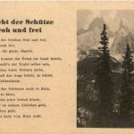Liederkarte - Es lebt der Schütze froh und frei