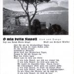 Liederkarte - O mia bella Napoli