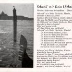 Liederkarte - Schenk mir dein Lächeln