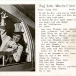 Liederkarte - Sag beim Abschied