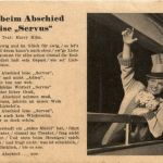 Liederkarte - Sag beim Abschied