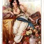 Künstlerkarte Mirza Schaffy - woman