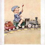 Kind mit Eisenbahn