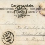 Gruss vom Rossbühel bei Grub - Litho