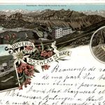 Souvenir des Rochers de Naye - Litho
