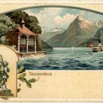 Tellskapelle - Litho Prägekarte