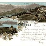 Gruss vom Rigi - Litho