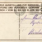 Zürich - Ausstellung für Bäckerei 1913