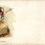 Glarnerin - Litho - Prägekarte