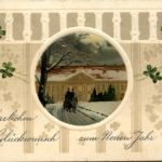 Neujahr - Prägekarte