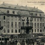 Mainz - Einbringen der Fahnen - Strassenbahn