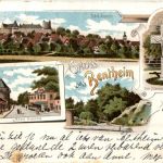 Gruss aus Bentheim - Litho