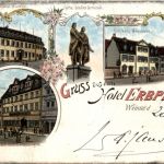 Gruss aus Hotel Erbprinz Weimar - Litho