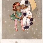Neujahr - Kinder Mond