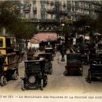 Paris - Le Boulevard des Italiens - Bus Auto