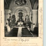 Gruss aus Ober Medlingen - Inneres der ehemaligen Klosterkirche