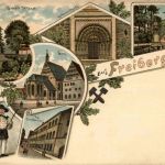 Gruss aus Freiberg - Litho