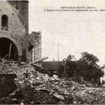 Asbach le Haut - L Eglise bombardes par les allemands