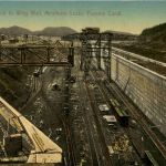 Panama - Wing wall - Miraflores Locks