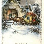 Neujahr - Postkutsche
